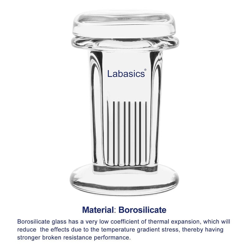 Labasics Glass TLC Developing Tank, Round, Lab Equipment for Thin Layer Chromatography, Corrosion Resistance - Image 3